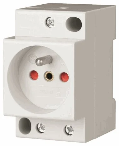 Z-SD230-BS Zásuvka na přístroj.lištu s bezp. clon