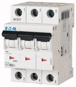 PL6-B63/3 jistič 3-p, B, 63A, 6kA