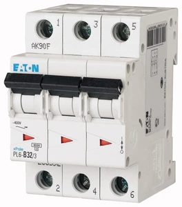 PL6-B32/3 jistič 3-p, B, 32A,6kA-EATON